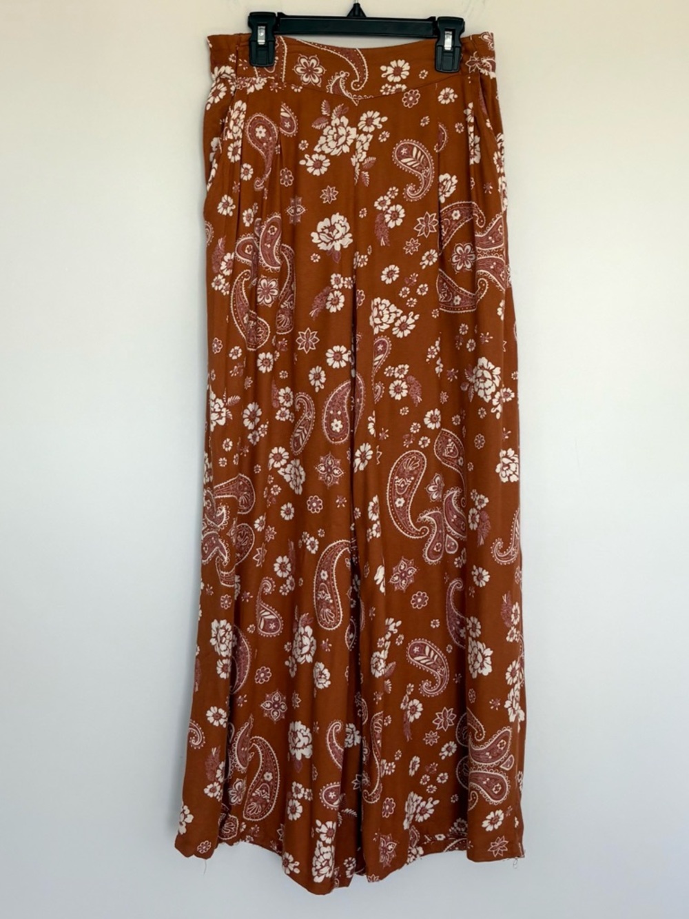 Angie Size Medium Wide Leg Boho Floral Pants
